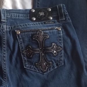 Miss Me easy crop midrise sz 34